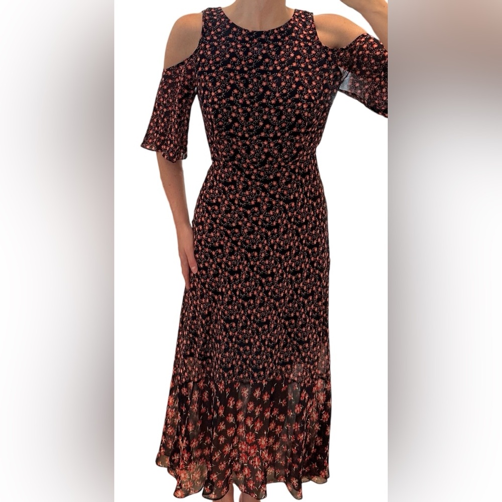 LK Bennett Silk Flutter Sleeve Sundress